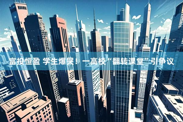 富投恒盈 学生爆哭！一高校“翻转课堂”引争议